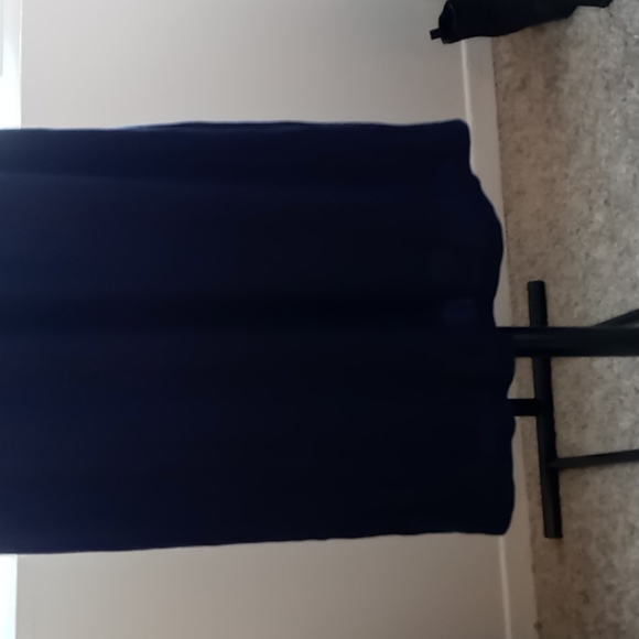 NWOT Old Navy navy blue smocked off the shoulder maxi dress - Picture 3 of 5